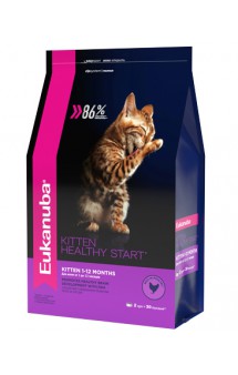 Eukanuba Kitten Healthy Start,корм для котят, домашняя птица / Eukanuba (Нидерланды)