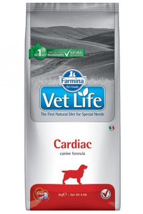 Vet Life Dog Cardiac,диета для собак при хронической сердечной недостаточности / Farmina (Италия)