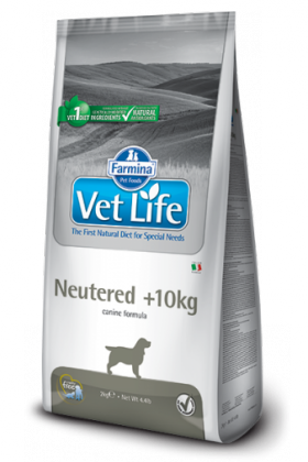 Vet Life Dog Neutered, диета для кастрированных или стерилизованных собак весом более 10 кг / Farmina (Италия)