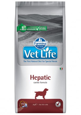 Vet Life Dog Hepatic, диета для собак при печеночной недостаточности / Farmina (Италия)