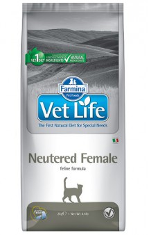 Vet Life Cat Neutered Female, корм для стерилизованных кошек / Farmina (Италия)