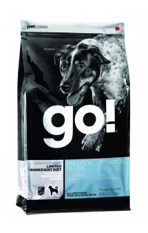 GO! Sensitivity + Shine LID Pollock Dog Recipe, GF, Potato Free, корм для собак с Минтаем / Petcurean (Канада)
