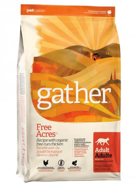 GATHER Free Acres Chicken CF Adult Cats, органический корм для кошек с Курицей / Petcurean (Канада)