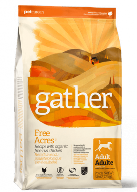 GATHER Free Acres Chicken DF, органический корм для собак с Курицей / Petcurean (Канада)