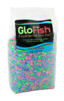 Gravel, Гравий розовый/зеленый/голубой / GloFish (США)