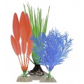 Plant Multipacks, набор растений,(S-синее, M-зеленое, L-оранжевое), декорация с GLO-эффектом / GloFish (США)