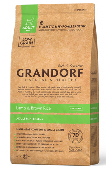 GRANDORF Lamb and Rice Adult Mini, корм с Ягненком для собак мелких пород / United Petfood Producers NV (Бельгия)