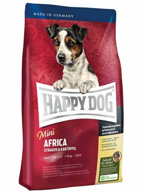 Supreme Mini Africa, беззерновой корм для собак мелких пород при аллергиях / Happy Dog (Германия)