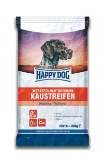 Жевательные Полоски для собак, с Индейкой / Happy Dog (Германия)
