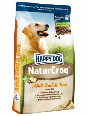 Premium NaturCroq Rind and Reis, Говядина и Рис, корм для собак / Happy Dog (Германия)