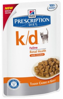 Prescription Diet™ Feline k/d™ with Chicken, корм для кошек при заболеваниях почек, с Курицей / Hill's (США-Нидерланды)