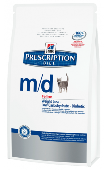 Prescription Diet™ Feline m/d™, корм для кошек при сахарном диабете / Hills (США-Нидерланды)