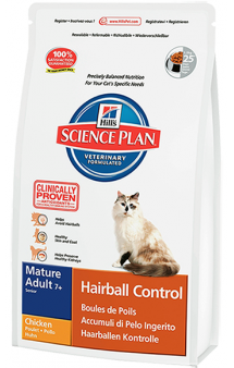 Mature Adult 7+ Hairball Control Chicken / Hill's (США-Нидерланды)