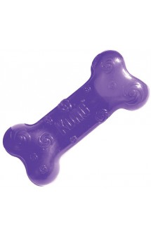 Игрушка  для собак  Косточка резиновая с пищалкой - Squeezz Bone / KONG (США)