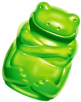 Игрушка  для собак с пищалкой - Squeezz JELS Frog / KONG (США)