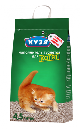 Наполнитель для котят и короткошерстных пород / Кузя (Россия)
