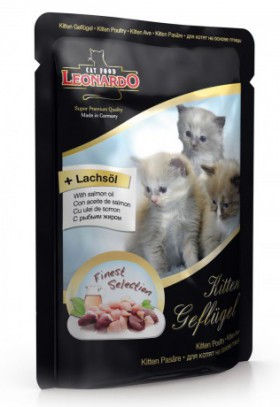 Leonardo Poultry KITTEN, паучи для котят / Bewital Petfood (Германия)