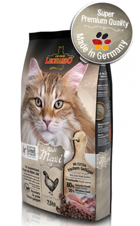 Leonardo Adult Maxi GF, корм для крупных кошек / Bewital Petfood (Германия)