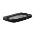 Quiet Time Pet Bed Plush Gray Лежанка меховая, серая / MidWest (США)