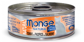 Yellowfin Tuna with Salmon, консервы для кошек Тунец с Лососем / Monge (Италия)