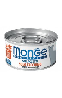 Solo Tacchino Монопротеиновые консервы для кошек, хлопья из Индейки / Monge (Италия)