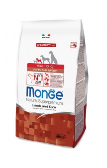 Monge Dog Speciality Mini Puppy and Junior Lamb and Rice, корм для щенков мелких пород Ягненок, Рис и Картофель / Monge (Италия)