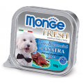 Dog Fresh Paté and Chunkies with Duck, паштет для собак с Уткой / Monge (Италия)