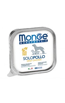 Dog Monoproteico Solo only Chicken,паштет для собак из Курицы / Monge (Италия)