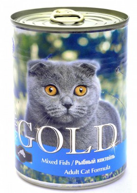 Mixed Fish, "Рыбный коктейль", кусочки в желе для кошек / Nero Gold (Нидерланды)