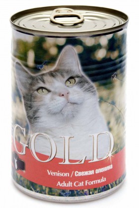 Venison, "Свежая оленина", консервы для кошек / Nero Gold (Нидерланды)