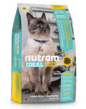 I19 Nutram Ideal, натуральный корм для кошек с проблемами кожи, шерсти и пищеварения / Nutram (Канада)