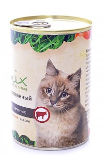 Консервы для кошек с Говядиной и печенью / Organix (Россия)