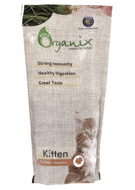 Kitten Turkey, корм для котят, Индейка / Organix (Нидерланды)