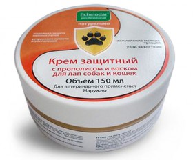 Крем защитный с прополисом и воском для лап собак и кошек / Пчелодар (Россия)