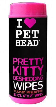 Pretty Kitty, "Вкусный ананас", салфетки гипоаллергенные от линьки у кошек / Pet Head ( США)