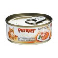Petreet Natura, кусочки розового тунца c морковью, консервы для кошек / Petreet (Таиланд)