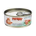 Petreet Natura, Кусочки розового тунца c сельдереем, консервы для кошек / Petreet (Таиланд)
