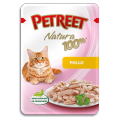 Petreet Natura Pollo, Курица, паучи для кошек / Petreet (Таиланд)