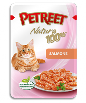 Petreet Natura Salmone Лосось, пауч для кошек / Petreet (Таиланд)