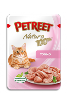 Petreet Natura Tonno Тунец, пауч для кошек / Petreet (Таиланд)