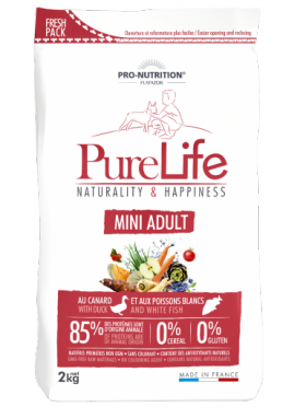 Pure Life Adult Mini Корм для взрослых собак мелких пород / Pro-Nutrition Flatazor (Франция)