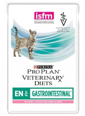 Veterinary Diets EN St/Ox Влажный корм для кошек при лечении ЖКТ, с Лососем / Purina Pro Plan (Италия,Франция)