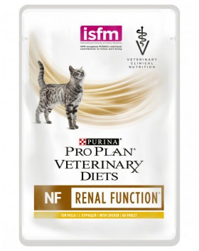 Veterinary Diets NF Кусочки в соусе для кошек с патологией почек, Курица / Purina Pro Plan (Италия,Франция)