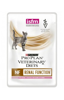Veterinary Diets NF Кусочки в соусе для кошек с патологией почек, Лосось / Purina Pro Plan (Италия,Франция)