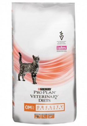 Veterinary Diets OM St/Ox Корм для кошек при ожирении / Purina Pro Plan (Италия,Франция)