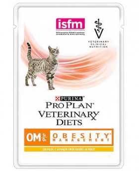 Veterinary Diets OM St/Ox Паучи для кошек при ожирении / Purina Pro Plan (Италия,Франция)