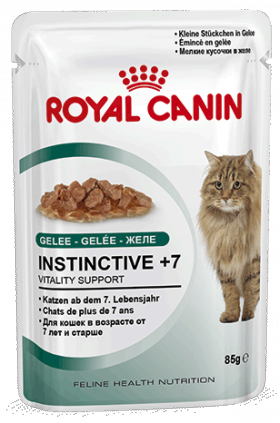 Instinctive 7 +, корм для кошек старше 7 лет, в желе / Royal Canin (Франция)