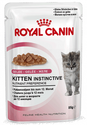 KITTEN INSTINCTIVE, корм для котят, кусочки в желе / Royal Canin (Франция)