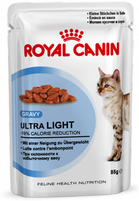 ULTRA LIGHT, влажный корм для кошек склонных к полноте, в соусе / Royal Canin (Франция)