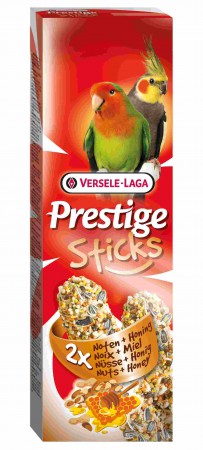 Prestige Sticks, палочки с орехами и медом для средних попугаев / Versele-Laga (Бельгия)
